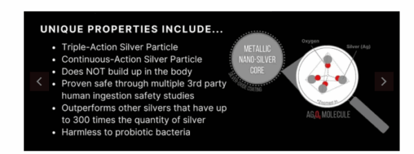 Nano Silver Gel Unique Properties