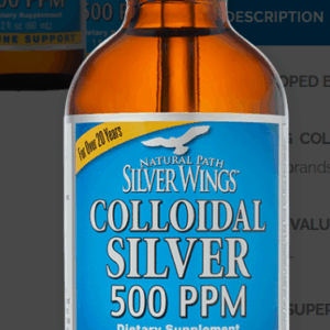 Colloidal Silver 500 PPM 4 oz.